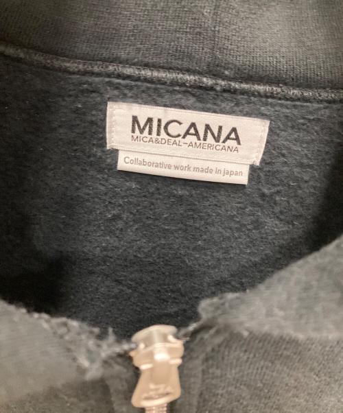 MICA&DEAL（マイカアンドディール）MICA&DEAL (マイカアンドディール) Americana (アメリカーナ) スウェットワンピース ブラック サイズ:サイズ記載なし（実寸ご確認ください）の古着・服飾アイテム