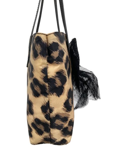 RED VALENTINO（レッドヴァレンティノ）RED VALENTINO (レッドヴァレンティノ) 花柄バッグ ベージュ×ブラックの古着・服飾アイテム