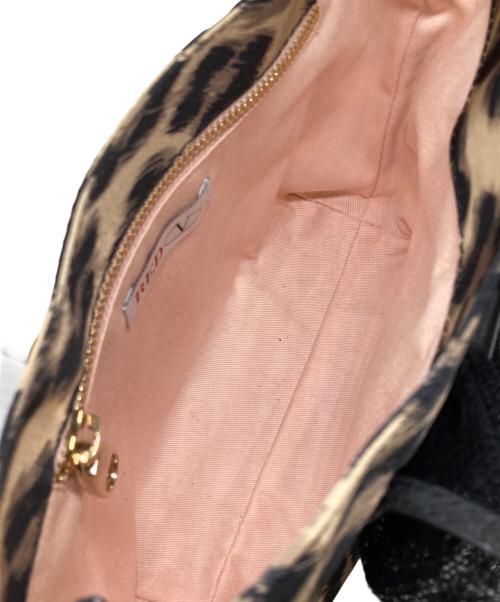 RED VALENTINO（レッドヴァレンティノ）RED VALENTINO (レッドヴァレンティノ) 花柄バッグ ベージュ×ブラックの古着・服飾アイテム