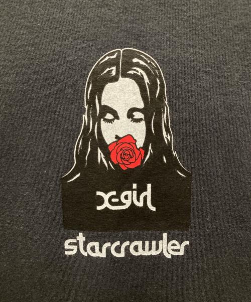 X-GIRL（エックスガール）X-girl (エックスガール) プリントTシャツ グレー サイズ:XLの古着・服飾アイテム