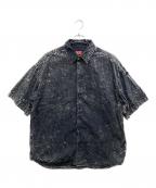 DIESELディーゼル）の古着「S-LAZER short sleeve shirt/エス-レーザー　ショートスリーブシャツ」｜グレー