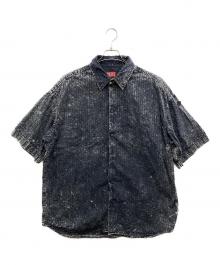 DIESEL（ディーゼル）の古着「S-LAZER short sleeve shirt/エス-レーザー　ショートスリーブシャツ」｜グレー
