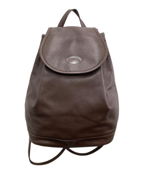 LONGCHAMP（ロンシャン）LONGCHAMP (ロンシャン) レザーリュック ブラウンの古着・服飾アイテム