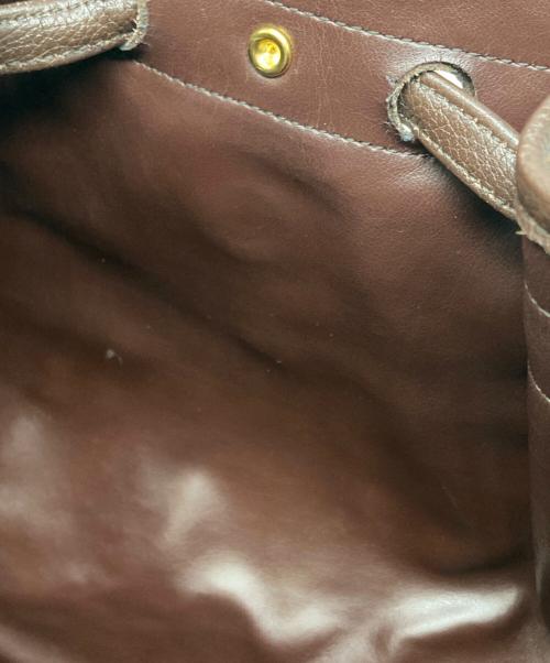 LONGCHAMP（ロンシャン）LONGCHAMP (ロンシャン) レザーリュック ブラウンの古着・服飾アイテム