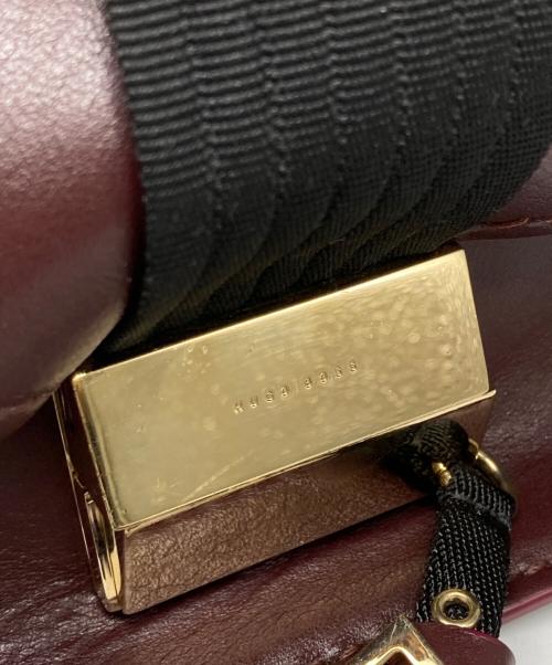 BOSS HUGO BOSS（ボス ヒューゴボス）BOSS HUGO BOSS (ボス ヒューゴボス) チェーンショルダー2WAYバッグ バーガンディーの古着・服飾アイテム