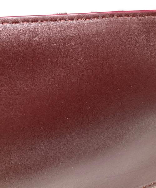 BOSS HUGO BOSS（ボス ヒューゴボス）BOSS HUGO BOSS (ボス ヒューゴボス) チェーンショルダー2WAYバッグ バーガンディーの古着・服飾アイテム