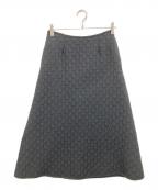 COUP DE CHANCEクードシャンス）の古着「キルティングスカート」｜ブラック