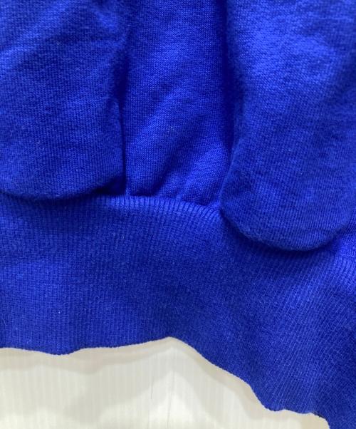 KEBOZ（ケボズ）KEBOZ (ケボズ) 両面刺繍エンブロイダリーロゴスウェット ブルー サイズ:Lの古着・服飾アイテム