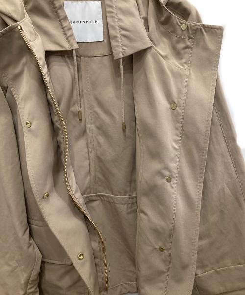 quaranciel（カランシエル）quaranciel (カランシエル) ビッグフードドロストマウンテンパーカー ベージュ サイズ:Freeの古着・服飾アイテム