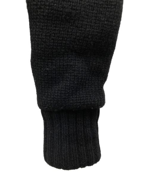 DIESEL-CO（ディーゼルーコー）DIESEL-CO (ディーゼルーコー) 00s switching hoodie knit jacket/00s スウィッチング フーディー ニット ジャケット ブラック サイズ:Sの古着・服飾アイテム