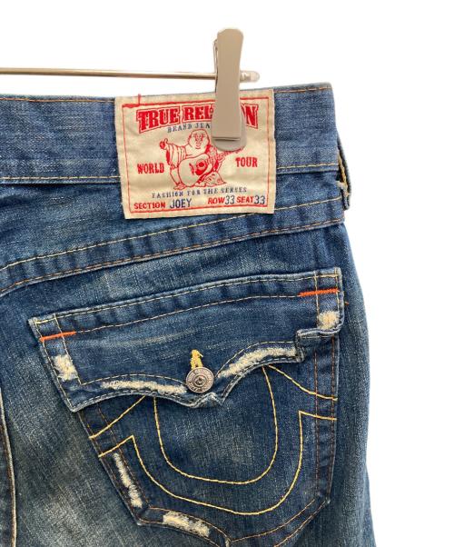 TRUE RELIGION（トゥルー レリジョン）TRUE RELIGION (トゥルー レリジョン) JOEYフレアデニムパンツ ブルー サイズ:W33の古着・服飾アイテム