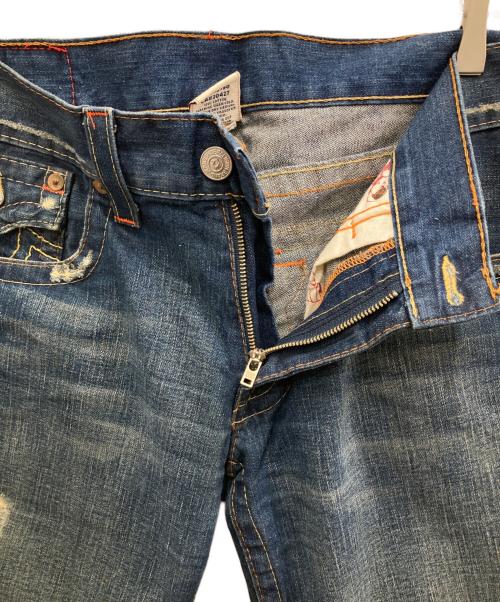 TRUE RELIGION（トゥルー レリジョン）TRUE RELIGION (トゥルー レリジョン) JOEYフレアデニムパンツ ブルー サイズ:W33の古着・服飾アイテム