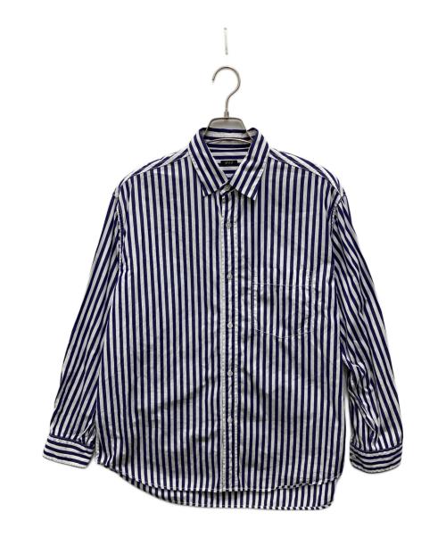 Wild Life Tailor（ワイルドライフテイラー）Wild Life Tailor (ワイルドライフテイラー) ストライプシャツ ネイビー×ホワイト サイズ:Mの古着・服飾アイテム