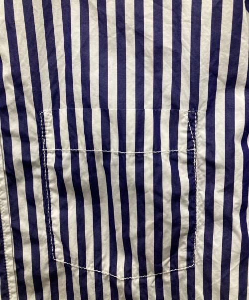 Wild Life Tailor（ワイルドライフテイラー）Wild Life Tailor (ワイルドライフテイラー) ストライプシャツ ネイビー×ホワイト サイズ:Mの古着・服飾アイテム