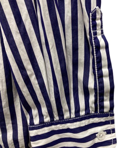 Wild Life Tailor（ワイルドライフテイラー）Wild Life Tailor (ワイルドライフテイラー) ストライプシャツ ネイビー×ホワイト サイズ:Mの古着・服飾アイテム