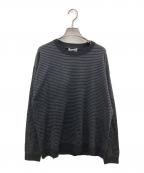 SATURDAYS SURF NYCサタデーズサーフニューヨーク）の古着「コットンカシミヤクルーネックニット」｜ブラック