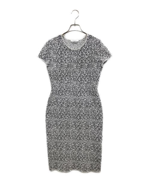 BOSS HUGO BOSS（ボス ヒューゴボス）BOSS HUGO BOSS (ボス ヒューゴボス) S/Sニットワンピース ホワイト サイズ:Sの古着・服飾アイテム