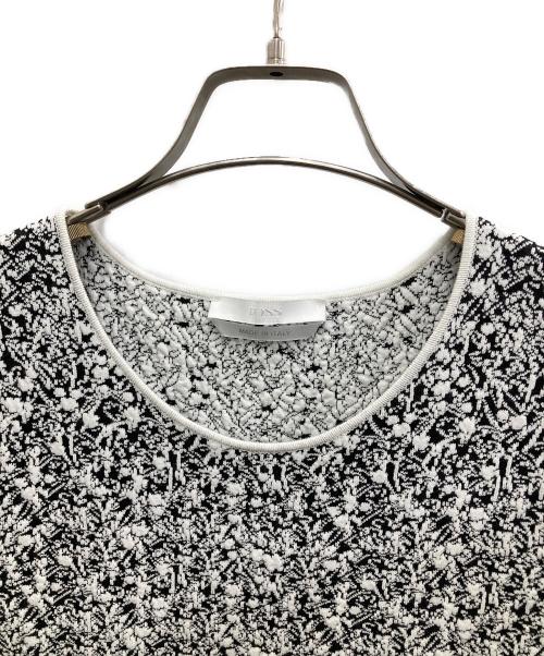 BOSS HUGO BOSS（ボス ヒューゴボス）BOSS HUGO BOSS (ボス ヒューゴボス) S/Sニットワンピース ホワイト サイズ:Sの古着・服飾アイテム