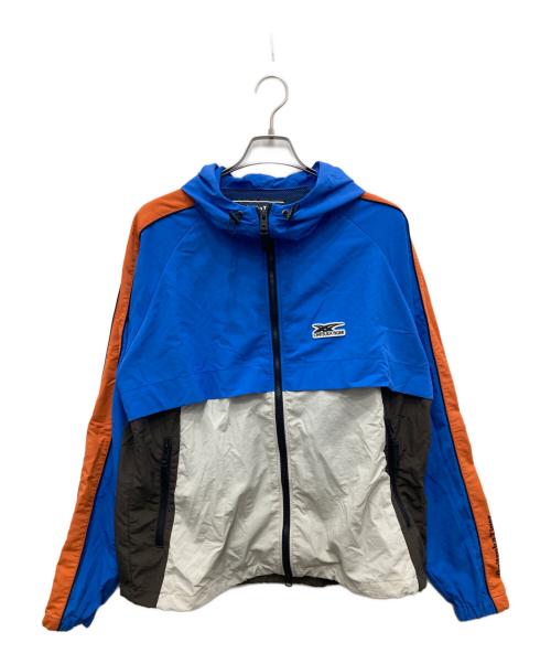 Onitsuka Tiger（オニツカタイガー）Onitsuka Tiger (オニツカタイガー) ナイロンジャケット ブルー サイズ:Mの古着・服飾アイテム