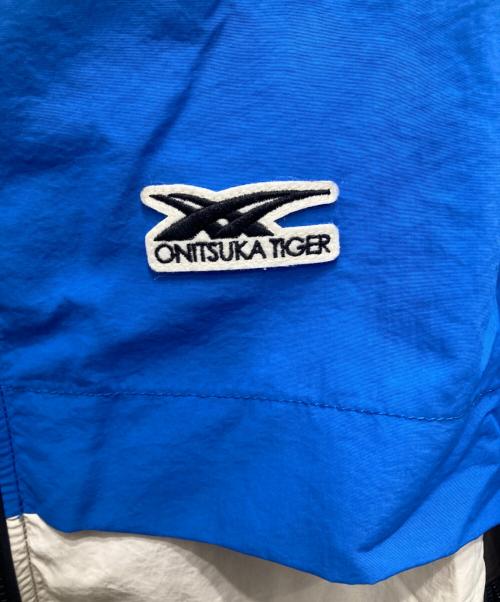 Onitsuka Tiger（オニツカタイガー）Onitsuka Tiger (オニツカタイガー) ナイロンジャケット ブルー サイズ:Mの古着・服飾アイテム