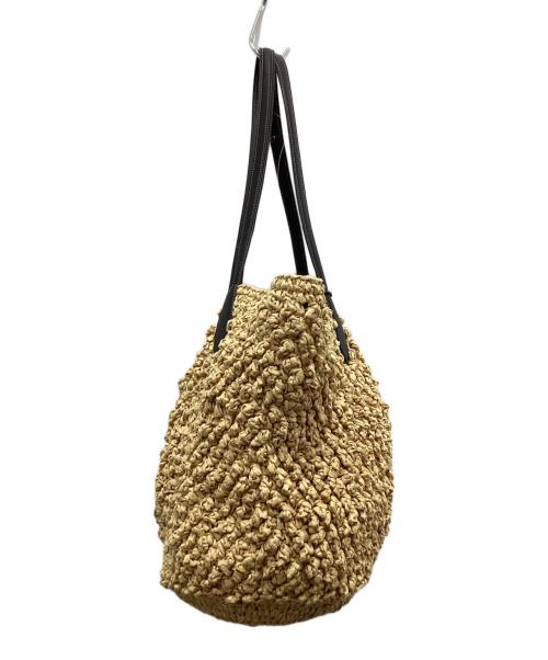 COACH（コーチ）COACH (コーチ) ペーパーストロー スモールトートバッグ ベージュの古着・服飾アイテム