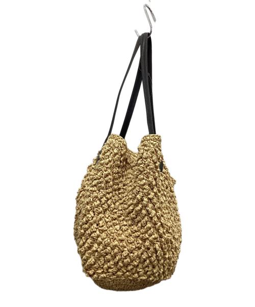 COACH（コーチ）COACH (コーチ) ペーパーストロー スモールトートバッグ ベージュの古着・服飾アイテム