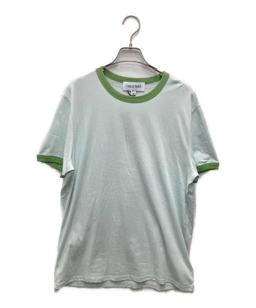 organic basics（オーガニック ベイシックス）organic basics (オーガニック ベイシックス) リンガーTシャツ ブルー サイズ:M 未使用品の古着・服飾アイテム