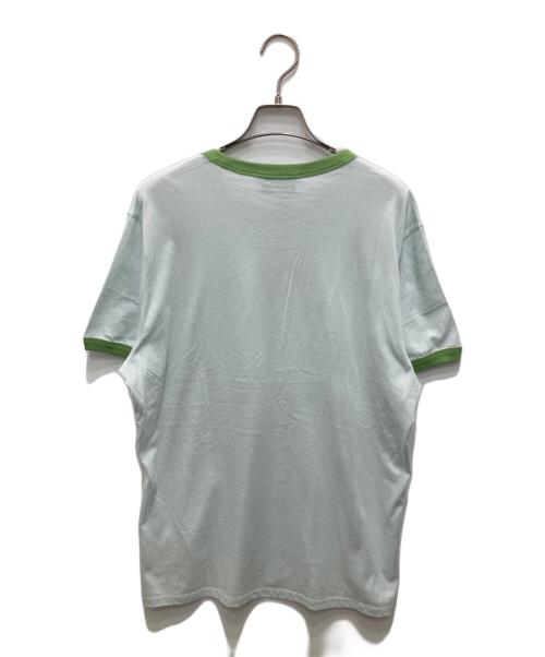 organic basics（オーガニック ベイシックス）organic basics (オーガニック ベイシックス) リンガーTシャツ ブルー サイズ:M 未使用品の古着・服飾アイテム