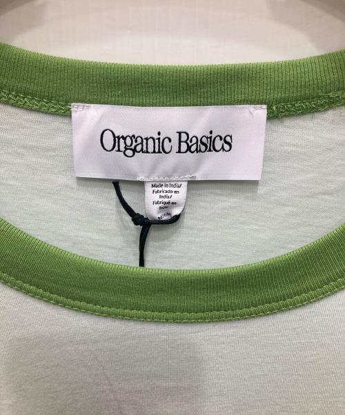 organic basics（オーガニック ベイシックス）organic basics (オーガニック ベイシックス) リンガーTシャツ ブルー サイズ:M 未使用品の古着・服飾アイテム