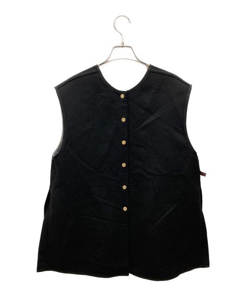 TOMORROW LAND collection（トゥモローランドコレクション）TOMORROW LAND collection (トゥモローランドコレクション) ウールシルクブロックトゥース 4-wayジレ グレー サイズ:36の古着・服飾アイテム