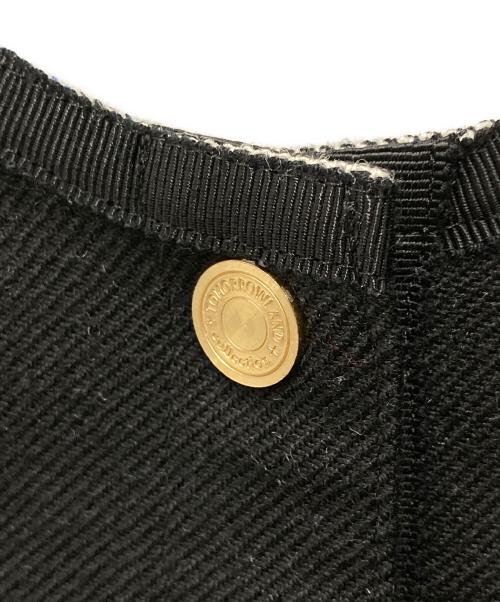 TOMORROW LAND collection（トゥモローランドコレクション）TOMORROW LAND collection (トゥモローランドコレクション) ウールシルクブロックトゥース 4-wayジレ グレー サイズ:36の古着・服飾アイテム