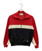 Championチャンピオン）の古着「90'sトラックジャケット」｜レッド×ブラック