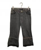 PINK HOUSEピンクハウス）の古着「デニムパンツ」｜ブラック