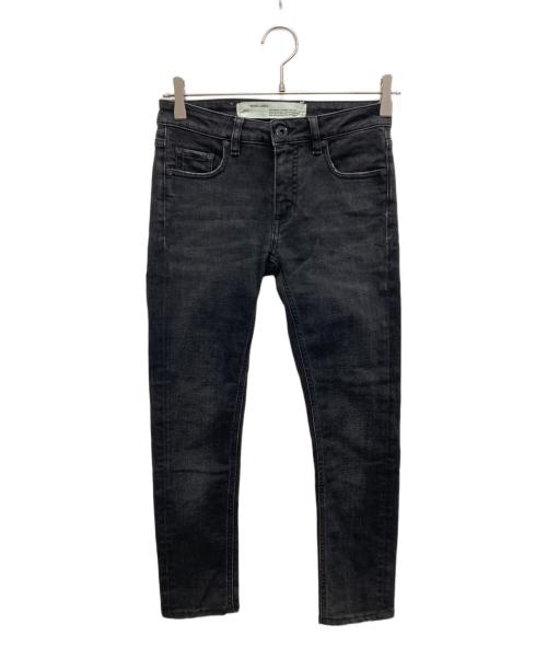 OFFWHITE（オフホワイト）OFFWHITE (オフホワイト) スキニーデニムパンツ ブラック サイズ:25の古着・服飾アイテム