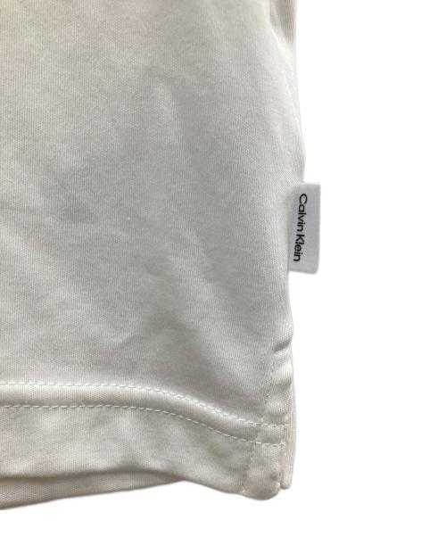 Calvin Klein（カルバンクライン）Calvin Klein (カルバンクライン) ポロシャツ ホワイト サイズ:L 未使用品の古着・服飾アイテム