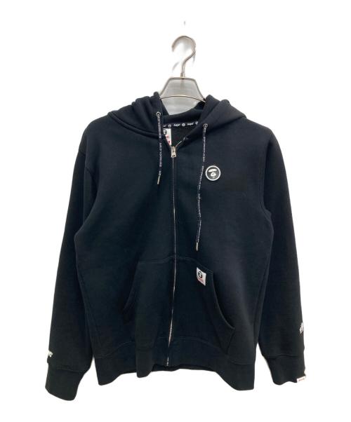 A BATHING APE（ア ベイシング エイプ）A BATHING APE (ア ベイシング エイプ) ジップパーカー ブラック サイズ:Lの古着・服飾アイテム