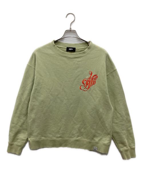 myne（マイン）MYNE (マイン) 刺繍スウェット グリーン サイズ:Mの古着・服飾アイテム