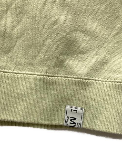 myne（マイン）MYNE (マイン) 刺繍スウェット グリーン サイズ:Mの古着・服飾アイテム
