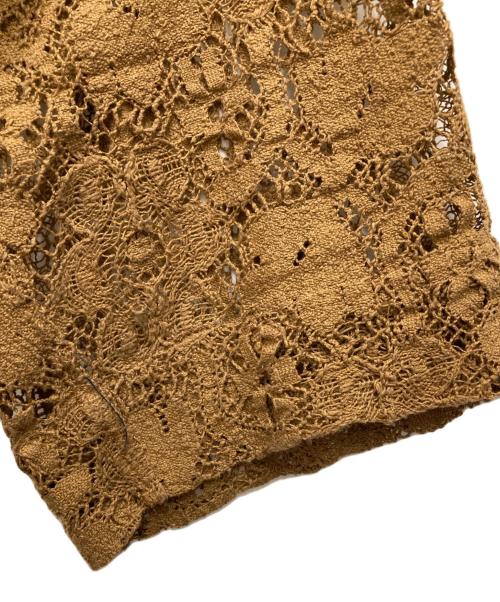 forte forte（フォルテ・フォルテ）forte forte (フォルテ・フォルテ) カットワークコート ブラウン サイズ:1の古着・服飾アイテム