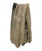 FALIERO SARTIファリエロサルティ）の古着「モダールシルク総柄ストール」｜ブラウン