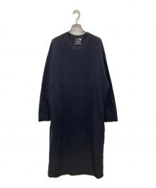 ATON（エイトン）の古着「カットソーワンピース」｜ブラック