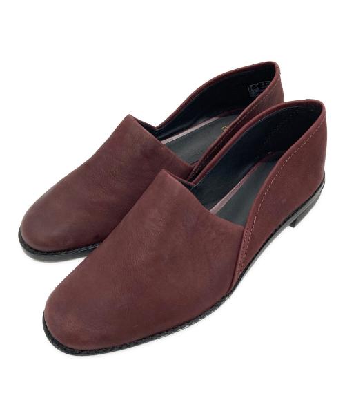 CLARKS（クラークス）CLARKS (クラークス) レザースリッポン バーガンディー サイズ:23.5の古着・服飾アイテム