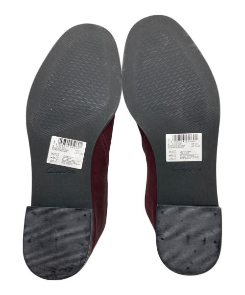 CLARKS（クラークス）CLARKS (クラークス) レザースリッポン バーガンディー サイズ:23.5の古着・服飾アイテム