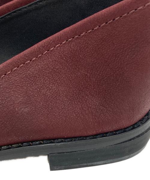 CLARKS（クラークス）CLARKS (クラークス) レザースリッポン バーガンディー サイズ:23.5の古着・服飾アイテム
