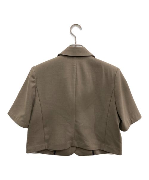 TRANOI（トラノイ）tranoi (トラノイ) ショートスリーブテーラードJK ベージュ サイズ:1の古着・服飾アイテム