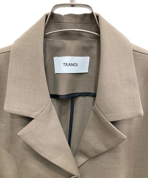TRANOI（トラノイ）tranoi (トラノイ) ショートスリーブテーラードJK ベージュ サイズ:1の古着・服飾アイテム