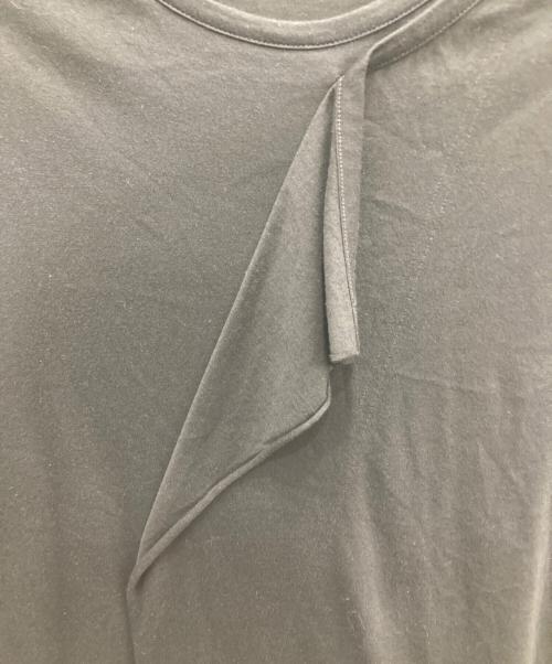 GROUND Y（グラウンドワイ）GROUND Y (グラウンドワイ) デフォームドドレープショートカットソー ブラック サイズ:3の古着・服飾アイテム