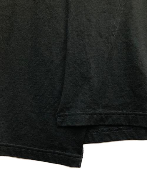 GROUND Y（グラウンドワイ）GROUND Y (グラウンドワイ) デフォームドドレープショートカットソー ブラック サイズ:3の古着・服飾アイテム