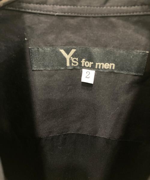 Y's for men（ワイズフォーメン）Y'S for men (ワイズフォーメン) HALF SLEEVE SHIRT/ハーフ スリーブ シャツ ブラック サイズ:2 未使用品の古着・服飾アイテム