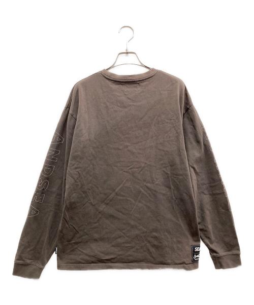 WIND AND SEA（ウィンダンシー）WIND AND SEA (ウィンダンシー) Denham (デンハム) プリントカットソー ブラウン サイズ:Sの古着・服飾アイテム